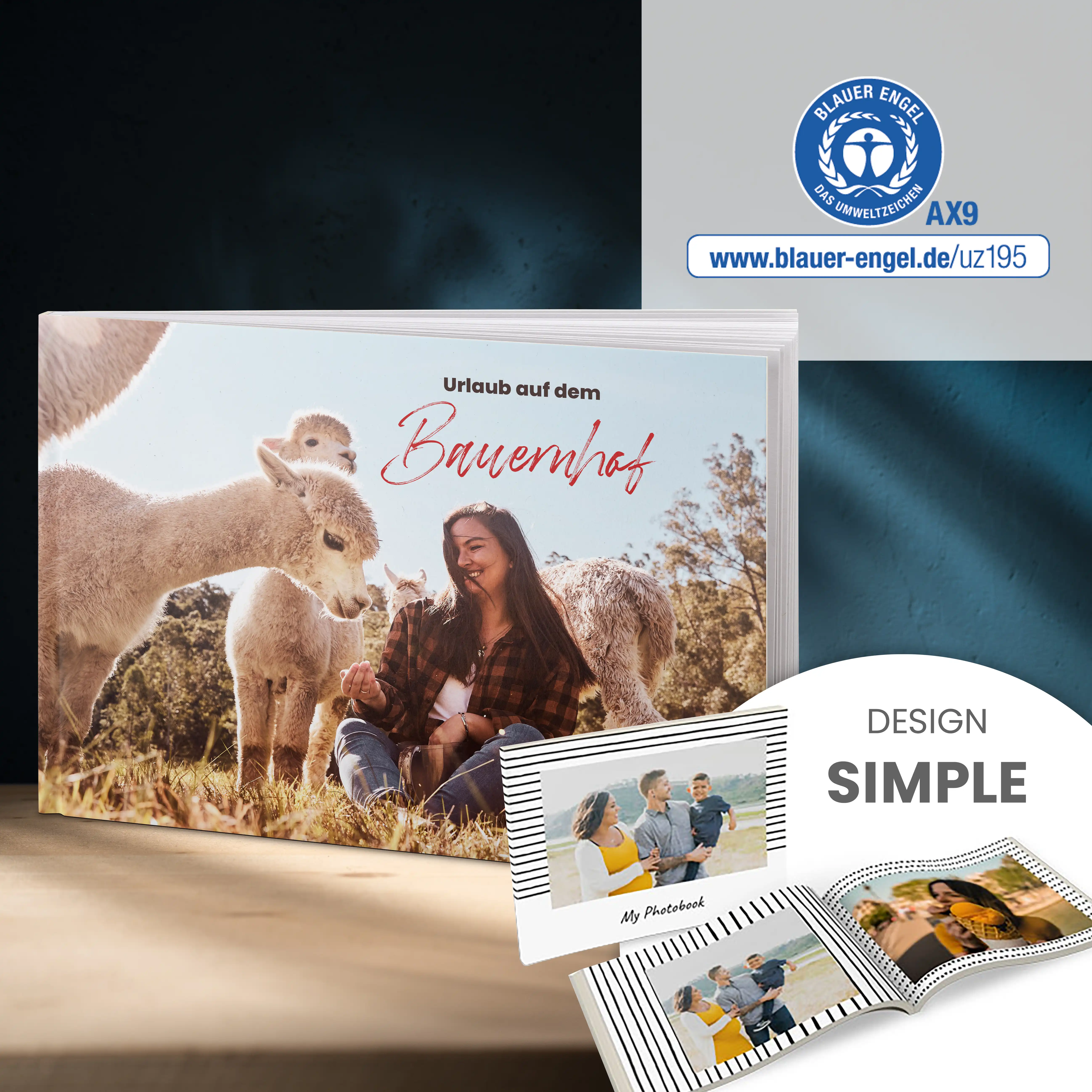 Recycling Pur Fotobuch A4 quer | Simple
