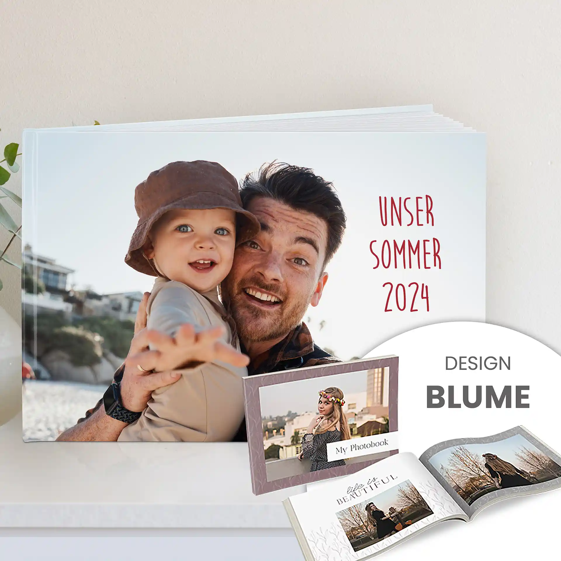 Fotobuch Premium im DIN A4 Querformat: Hardcover mit hochwertigem Druck – elegante Präsentation Ihrer Erinnerungen in Premium-Qualität.