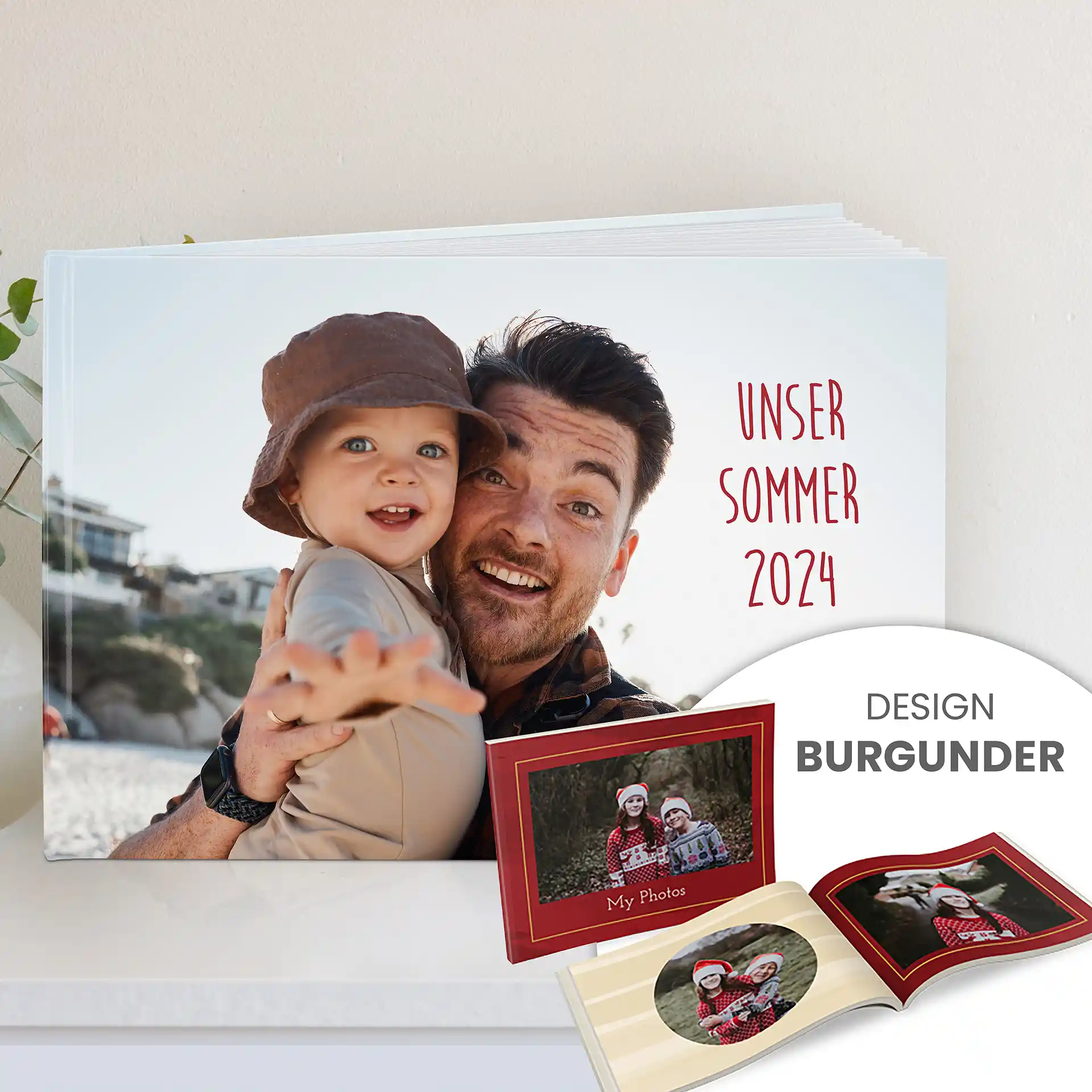 Fotobuch Premium im DIN A4 Querformat: Hardcover mit hochwertigem Druck – elegante Präsentation Ihrer Erinnerungen in Premium-Qualität.